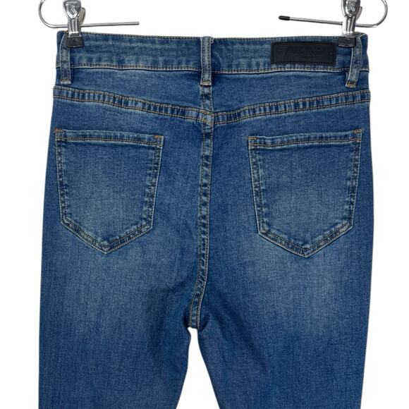 Rock & Roll Insert Bell Bottom High Rise Jeans 28x34 70s Flare Coastal Cowgirl - Picture 3 of 16